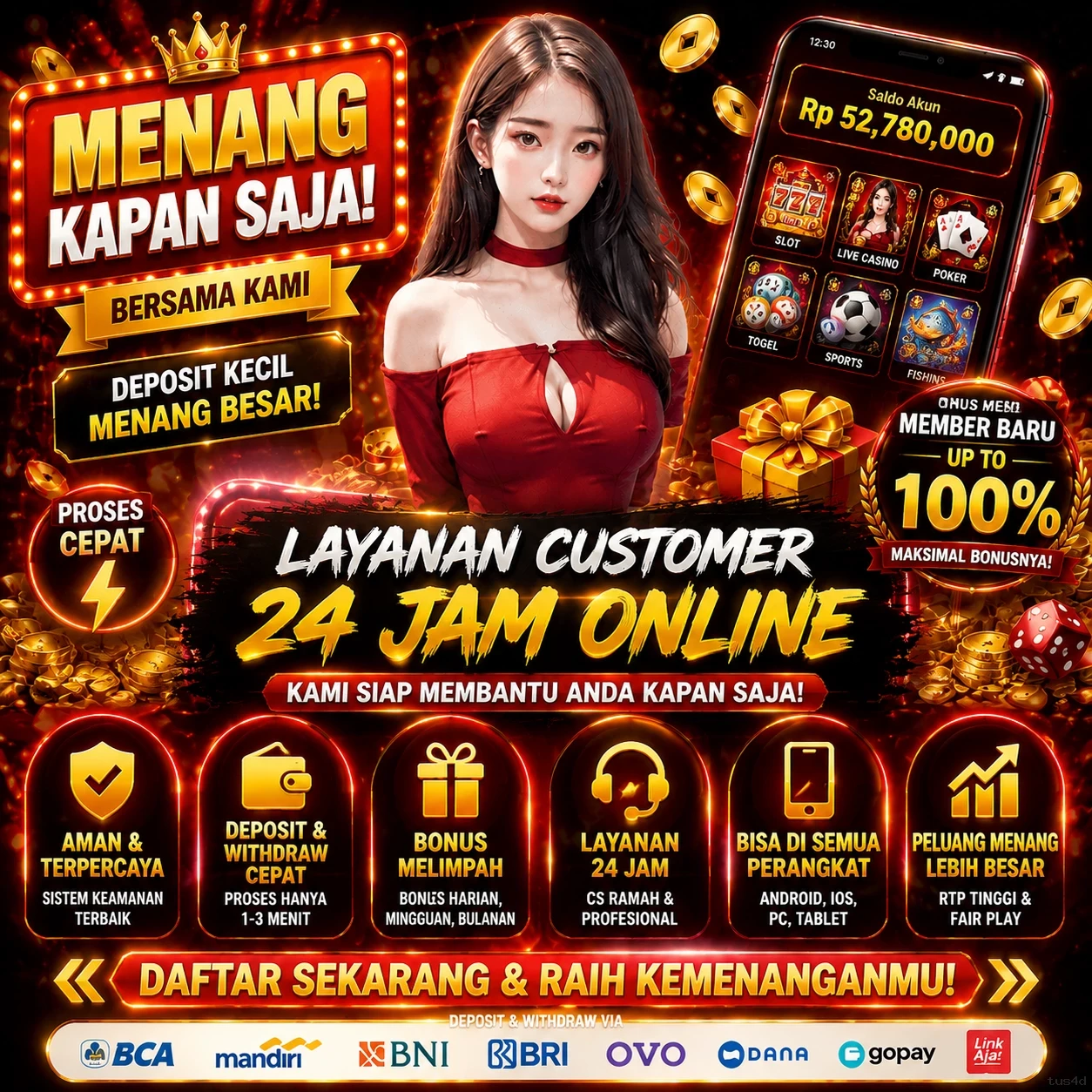 Berbagai Jenis Aplikasi yang Tersedia di tus4d